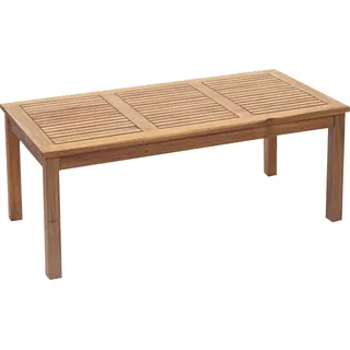 Lounge-Tisch HWC-E99, Gartentisch Tisch Beistelltisch Balkontisch, Akazie Holz massiv 100x50 cm - Braun