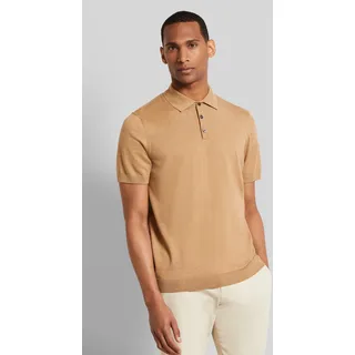Poloshirt BUGATTI, Herren, Gr. XXL, braun (cognac), 75% Baumwolle, 25% Polyacryl, regular fit, ohne Ausschnitt, Rippbündchen, Shirts Poloshirt, in klassischer Form