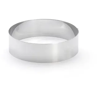 De Buyer - Tortenring aus Edelstahl - 16 cm Durchmesser H 4,5 cm - 3989.16, Silber