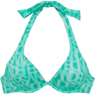 Elbsand Bügel-Bikini-Top "Letra" mit tollem Wording, mint