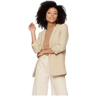 Pieces Damen Pcboss 3/4 Blazer Noos, White Pepper, XXL