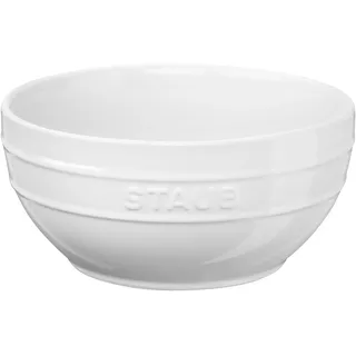 Staub Ceramique Schüssel 18 cm, rund, Weiß, Keramik