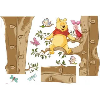 KOMAR "Winnie the Pooh Size 100 x 70 cm", selbstklebend, Wandsticker, Kinderzimmer,