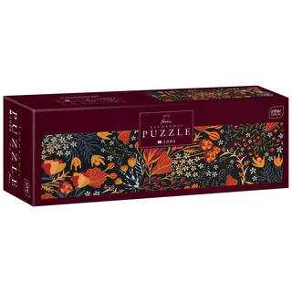 Interdruk Flowers no. 2 - 1000 Pieces Panorama Jigsaw Puzzle for Adults, Blumen Nr. 2