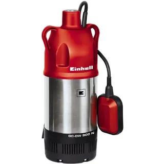 Einhell Tauchdruckpumpe GC-DW 900 N 900 W, 6000 l/h max. Fördermenge, Edelstahlgehäuse, Schwimmerschalter, 2 Aufhängeösen