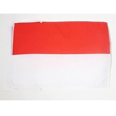 FLAGGE INDONESIEN 45x30cm mit kordel - INDONESICHE FAHNE 30 x 45 cm - flaggen AZ FLAG Top Qualität