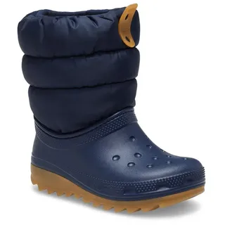 Crocs Classic Neo Puff K Stiefel - Navy / Gum - EU 29-30