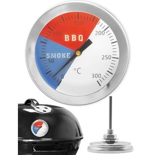 HOMETOOLS.EU® Analoges Thermometer, für BBQ Grill Bräter Räucher-Ofen, Ø 5,2 cm, 0-300 °C