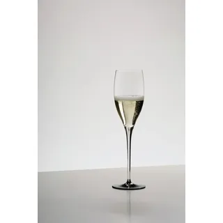 Riedel Sommeliers Black Tie Champagner, Champagnerglas, Sektglas, hochwertiges Glas, 330 ml, 4100/28 - Schwarz