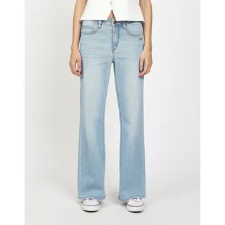 Weite Jeans GANG "94AMELIE WIDE", Damen, Gr. 26, N-Gr, chilled blau, Denim/Jeans, Obermaterial: 93% Baumwolle, 5% Elastomultiester, 2% Elasthan, weit lang, Jeans Weite Jeans, mit geradem Beinverlauf, weicher Denim, Topseller