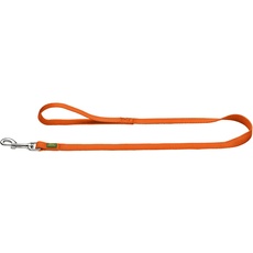 HUNTER Hundeführleine, Nylon, mit Handschlaufe, witterungsbeständig und pflegeleicht, 1.5 x 110 cm, orange
