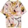Kurzarmbluse Big Abstract Flower Print Bunt 44