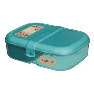 Sistema Lunchbox Ribbon, Frischhaltedose mit signiertem Clip-Deckel, 1 Lunchbox, Fassungsvermögen: 1,1 Liter