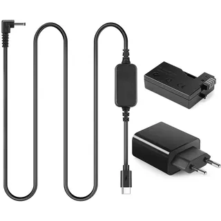 ACK-E8 USB Type-C Kabel LP-E8 Dummy-Batterie DR-E8 PD Adapter Kit für Canon EOS T2i T3i T4i T5i 550D 600D 650D 700D Kiss X4 X5 X6 Kamera