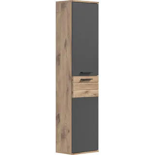 INOSIGN Midischrank »Riga, Breite 37 cm, 2 Türen, 2 Einlegeböden, 1 Konstruktionsboden« Türanschlag wechselbar, Badmöbel, Badschrank, Schrank,Bad, Hochschrank, braun