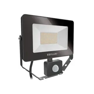 Esylux EL10810732 LED-Strahler 30 W, 4000 K, schwarz, Bewegungsmelder BASIC AFL TR 3000 840 MD BK