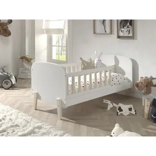Vipack Kinderbett Kiddy 70 x 140 cm MDF weiß lackiert