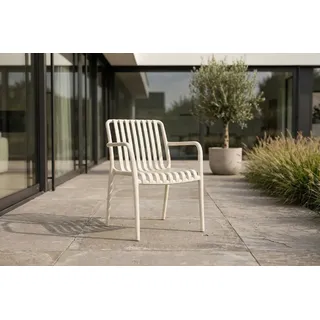 KAWOLA Miava Gartenstuhl 56 x 81 x 57 cm cremeweiß/beige stapelbar