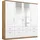 Drehtürenschrank Bremen 181 x 199 x 58 cm Weiß