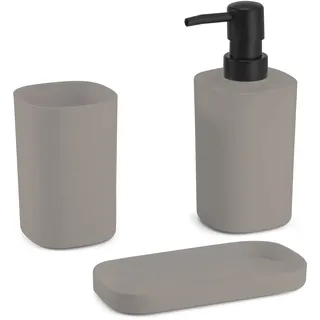 MSV Zahnputzbecher Beige/Taupe