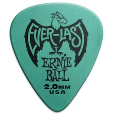 Ernie Ball 2,0 mm Teal Everlast Picks, 12er-Pack