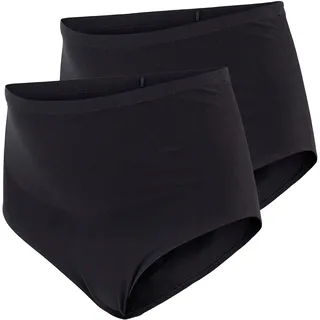 MAMALICIOUS Damen Mlheal Org.Baumwolle Panties 2pack O.a.noos Unterwäsche, Black/Pack:Black, L-XL EU