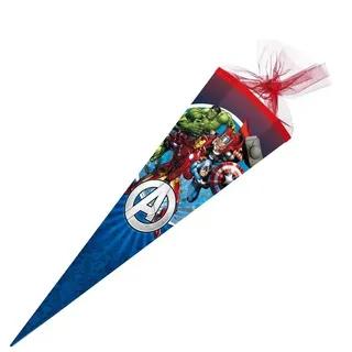 NESTLER Schultüte Avengers 85cm, 6-eckig, Tüll Posa