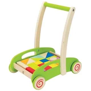 Hape Push & Pull Bau-Wagen, E0371 - Grün