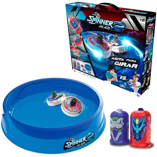 Bizak Spinner Mad 2 Kampfsanden, Kampfspiel mit Kreiseln und Sand, für Jungen und Mädchen ab 5 Jahren, garantierter Spielspaß (62006306)