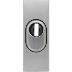 Bild Tür-Schutzrosette RSZS316 mit Zylinderschutz für Metalltüren, edelstahl, 12543