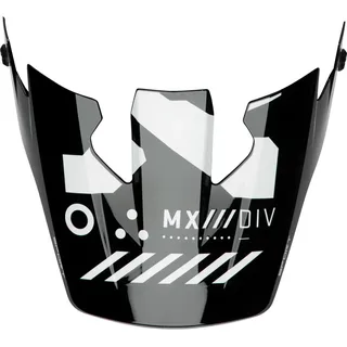 Thor Reflex Sport Strike, Helmschirm - Schwarz/Weiß