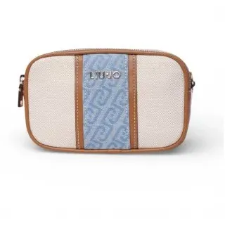 Liu Jo für Damen. AA6100 T388A Kleine Umhängetasche (OSFA), Blau, Beige, Lässig, Denim, Polyester