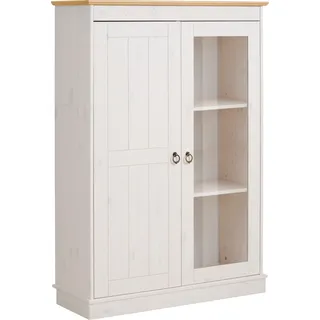 OTTO home Vitrine Indra 85 x 32 x 120 cm Gelb/Weiß
