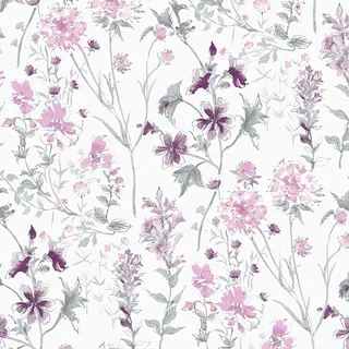 Laura Ashley Vliestapete Wild Meadow Pale Iris 10,05 x 0,52 m