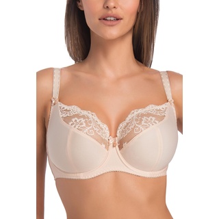 Teyli BH Bra Damen – BH Bügel - BH Grosse Grössen - BH Große Brüste - Komfort Starker Halt BH - Damen BHS Frauen Bra Beige 100C