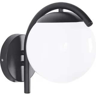 BELIANI Außenwandleuchte Schwarz aus Metall Außenbeleuchtung Gartenbeleuchtung Wandlampe Outdoor Modernes Design für Garten - Schwarz