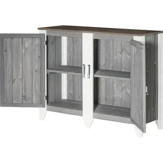 Outdoorküche Typ 561 Sideboard inkl. 2 Türen 115x40x88 cm hellgrau-creme