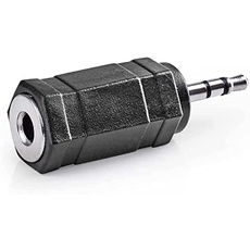 cablepelado – Adapter Audio Stereo Jack 2.5 weiblich auf Klinke 3.5 männlich schwarz