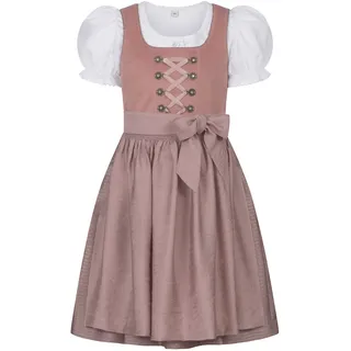 Dirndl NÜBLER "Kinderdirndl Kim", Mädchen, Gr. 140, EURO, orange, Obermaterial: 100% Polyester PES., Kleider Dirndl