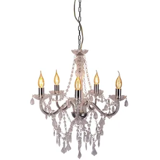 NÄVE Kronleuchter 1-flg. 85 cm Metall chrom
