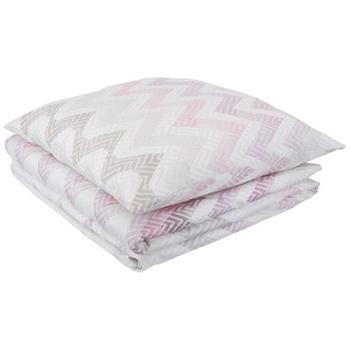 Zo.Home Sally Duvet Cover, 100% Cotton, Pink, 155x220 cm, 1.0 Pieces