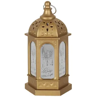 HOME DECO FACTORY, LA0102, Decorative LED Lantern for Ramadan, elegant and warm Design, ideal for Indoor and Outdoor use, Battery Operated, Assorted Colors