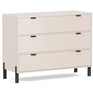 Kommode CREMONA 1D3S, Schrank, Stauraum,Sideboard (Creme) - Creme