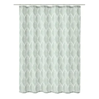 KLEINE WOLKE Duschvorhang Leaf 180 x 200 cm grün