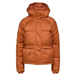 SELECTED FEMME Kurze Puffer Jacke Wattierter Stepp Blouson mit Kapuze SLFDANA Größe: 38 - Braun