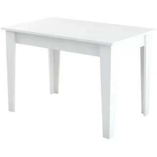 WELL HOME MOBILIARIO & DECORACIÓN Küchentisch, 100% Melaminbeschichtete Spanplatte, Weiß