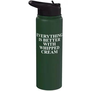 Lustige Schlagsahne Bekleidung | Einzigartiges Creme-Liebhaber-Design Stainless Steel Insulated Water Bottle