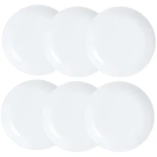 Luminarc Diwali Dessertteller, Opal, 19 cm, Weiß, 6 Stück