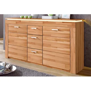 vogl möbelfabrik Sideboard Breite 182 cm Beige Kernbuche/MDF