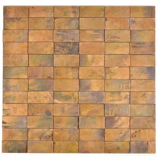 Mosaikmatte Kupfer Stäbchen Verblender 49-1514 10 Mosaikmatten